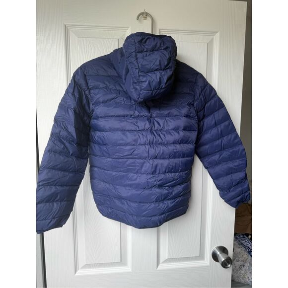 Eddie Bauer Kids Medium Down Filled Insulated Navy Winter Coat Puffer - Picture 3 of 4